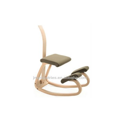 Wooden Ergonomics Kneeling Chair with Backrest