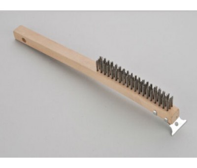 wood steel wire brush